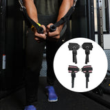 Maxbell 2 Pieces Ankle Straps Pedal Rope Glute Exercises Workout Ankle Cuff Set Black