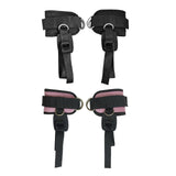 Maxbell 2 Pieces Ankle Straps Pedal Rope Glute Exercises Workout Ankle Cuff Set Black