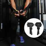 Maxbell 2 Pieces Ankle Straps Pedal Rope Glute Exercises Workout Ankle Cuff Set Black