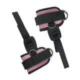 Maxbell 2 Pieces Ankle Straps Pedal Rope Glute Exercises Workout Ankle Cuff Set Pink
