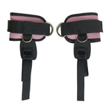 Maxbell 2 Pieces Ankle Straps Pedal Rope Glute Exercises Workout Ankle Cuff Set Pink