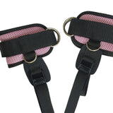 Maxbell 2 Pieces Ankle Straps Pedal Rope Glute Exercises Workout Ankle Cuff Set Pink