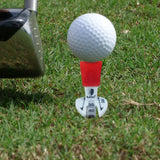 Maxbell Golf Tee Ball Holder Adjustable Height for Golf Training Indoor Outdoor Red