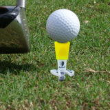 Maxbell Golf Tee Ball Holder Adjustable Height for Golf Training Indoor Outdoor Yellow