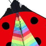 Maxbell Delta Kite Fly Kite Huge Wingspan Triangle Ladybug Kite for Sports Garden