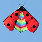 Maxbell Delta Kite Fly Kite Huge Wingspan Triangle Ladybug Kite for Sports Garden