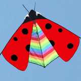 Maxbell Delta Kite Fly Kite Huge Wingspan Triangle Ladybug Kite for Sports Garden
