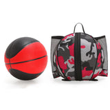 Maxbell Basketball Bag Backpack Waterproof Mesh Pockets for Football Volleyball red