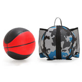 Maxbell Basketball Bag Backpack Waterproof Mesh Pockets for Football Volleyball blue