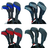 Maxbell 3x Mesh Golf Wood Head Cover Headcover Protector Sleeve Accessories Blue