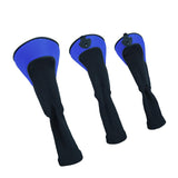 Maxbell 3x Mesh Golf Wood Head Cover Headcover Protector Sleeve Accessories Blue