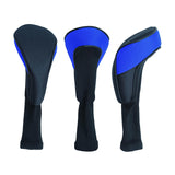 Maxbell 3x Mesh Golf Wood Head Cover Headcover Protector Sleeve Accessories Blue