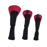 Maxbell 3x Mesh Golf Wood Head Cover Headcover Protector Sleeve Accessories Red