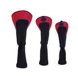 Maxbell 3x Mesh Golf Wood Head Cover Headcover Protector Sleeve Accessories Red