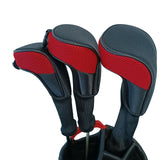 Maxbell 3x Mesh Golf Wood Head Cover Headcover Protector Sleeve Accessories Red