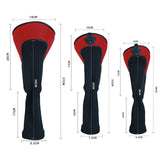 Maxbell 3x Mesh Golf Wood Head Cover Headcover Protector Sleeve Accessories Red