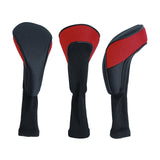 Maxbell 3x Mesh Golf Wood Head Cover Headcover Protector Sleeve Accessories Red