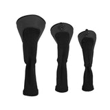 Maxbell 3x Mesh Golf Wood Head Cover Headcover Protector Sleeve Accessories Black