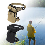 Maxbell Waist Leg Pouch Bag for Hiking Climbing Casual Daypack Stylish Khaki