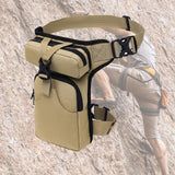 Maxbell Waist Leg Pouch Bag for Hiking Climbing Casual Daypack Stylish Khaki