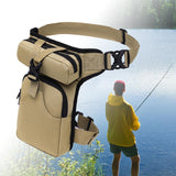 Maxbell Waist Leg Pouch Bag for Hiking Climbing Casual Daypack Stylish Khaki