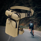 Maxbell Waist Leg Pouch Bag for Hiking Climbing Casual Daypack Stylish Khaki