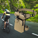 Maxbell Waist Leg Pouch Bag for Hiking Climbing Casual Daypack Stylish Khaki