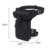 Maxbell Waist Leg Pouch Bag for Hiking Climbing Casual Daypack Stylish Black