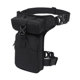Maxbell Waist Leg Pouch Bag for Hiking Climbing Casual Daypack Stylish Black