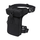Maxbell Waist Leg Pouch Bag for Hiking Climbing Casual Daypack Stylish Black