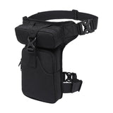 Maxbell Waist Leg Pouch Bag for Hiking Climbing Casual Daypack Stylish Black