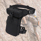 Maxbell Waist Leg Pouch Bag for Hiking Climbing Casual Daypack Stylish Black