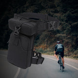 Maxbell Waist Leg Pouch Bag for Hiking Climbing Casual Daypack Stylish Black