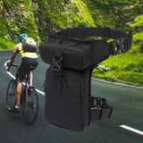 Maxbell Waist Leg Pouch Bag for Hiking Climbing Casual Daypack Stylish Black