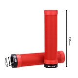 Maxbell Bicycle Handlebar Grips Shock Absorbing 22mm Bike Lockable Handle Grip Red