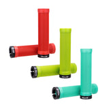 Maxbell Bicycle Handlebar Grips Shock Absorbing 22mm Bike Lockable Handle Grip Red