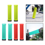 Maxbell Bicycle Handlebar Grips Shock Absorbing 22mm Bike Lockable Handle Grip Red