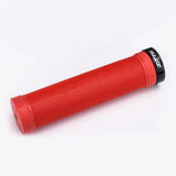Maxbell Bicycle Handlebar Grips Shock Absorbing 22mm Bike Lockable Handle Grip Red