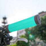 Maxbell Bicycle Handlebar Grips Shock Absorbing 22mm Bike Lockable Handle Grip Blue
