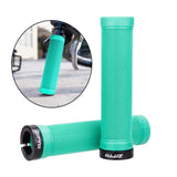 Maxbell Bicycle Handlebar Grips Shock Absorbing 22mm Bike Lockable Handle Grip Blue