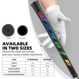 Maxbell Golf Grips for Women TPE for Most Iron Club Comfortable Feel Texture Control Black Colorful