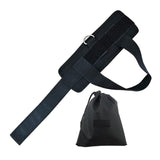 Maxbell Ankle Straps Padded Gym Training metal ring for Legs Fitness ABS Glutes Workout Black