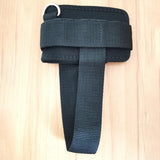 Maxbell Ankle Straps Padded Gym Training metal ring for Legs Fitness ABS Glutes Workout Black