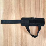 Maxbell Ankle Straps Padded Gym Training metal ring for Legs Fitness ABS Glutes Workout Black