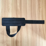 Maxbell Ankle Straps Padded Gym Training metal ring for Legs Fitness ABS Glutes Workout Black