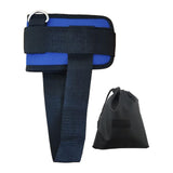 Maxbell Ankle Straps Padded Gym Training metal ring for Legs Fitness ABS Glutes Workout Blue