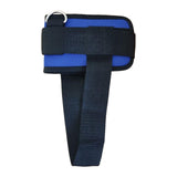 Maxbell Ankle Straps Padded Gym Training metal ring for Legs Fitness ABS Glutes Workout Blue