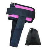 Maxbell Ankle Straps Padded Gym Training metal ring for Legs Fitness ABS Glutes Workout Pink