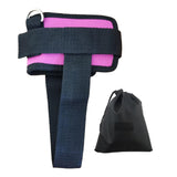 Maxbell Ankle Straps Padded Gym Training metal ring for Legs Fitness ABS Glutes Workout Pink