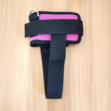 Maxbell Ankle Straps Padded Gym Training metal ring for Legs Fitness ABS Glutes Workout Pink